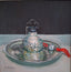 Silver Tray and Oriental Pot