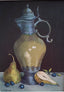 French Antique Pewter and Pears