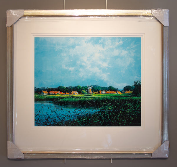 Cley Mill From Wiveton Marshes - Paper 50 x 60cm - Framed