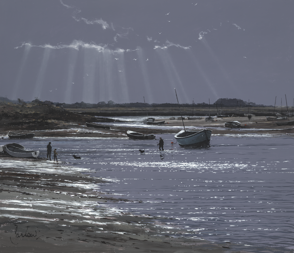 Burnham Overy Staithe, Back With The Dogs