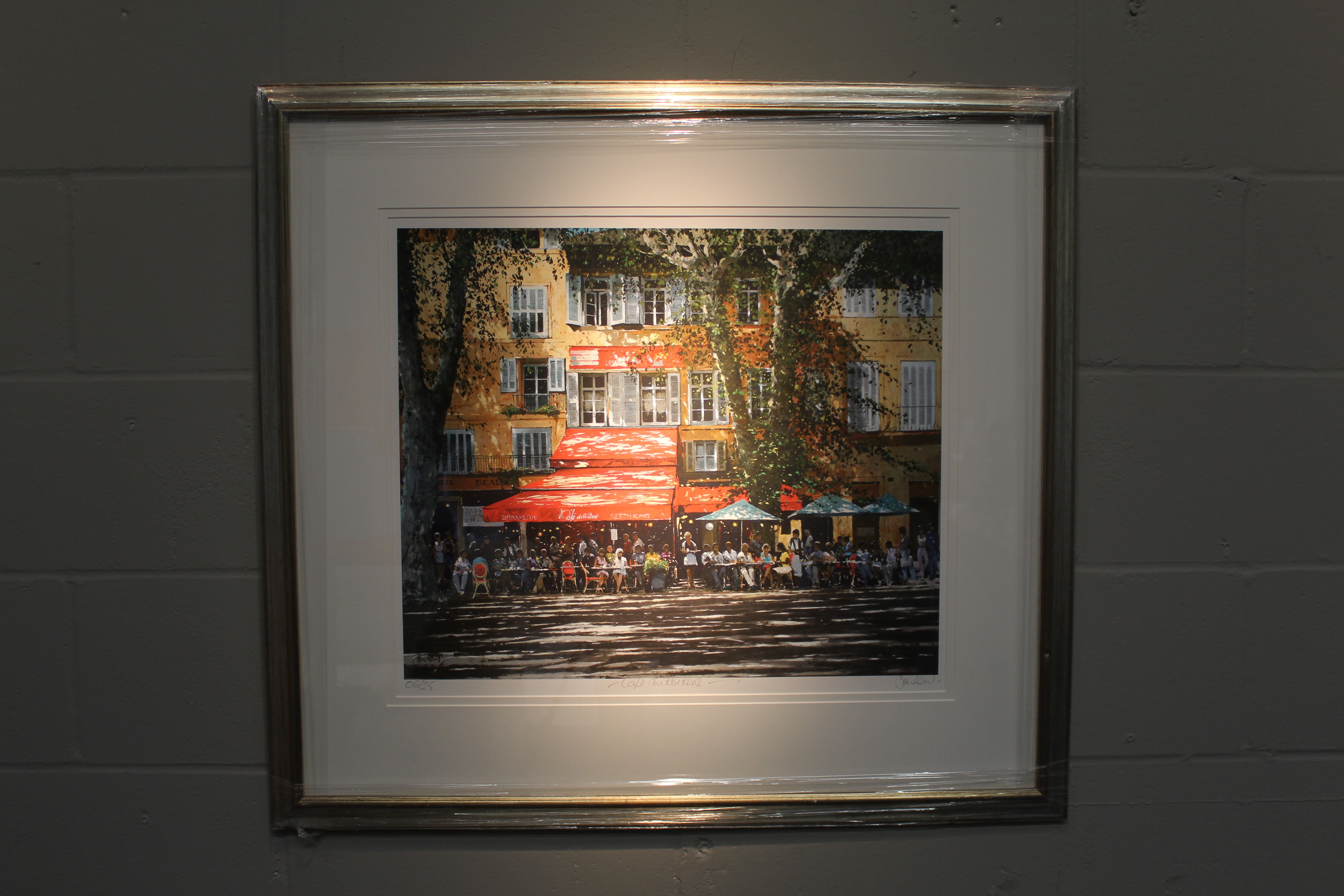 Cafe De Roi Rene (06/25) - Paper 50 x 60cm - Framed – Barlow Fine Art