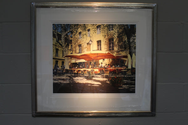 Morning Coffee, Aix En Provence (Artist's Proof) - Paper 50 x 60cm - Framed
