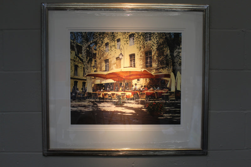 Morning Coffee, Aix En Provence (Artist's Proof) - Paper 50 x 60cm - Framed