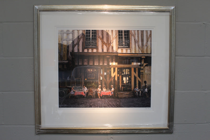Cafe, Troyes (Artist's Proof) - Paper 50 x 60cm - Framed