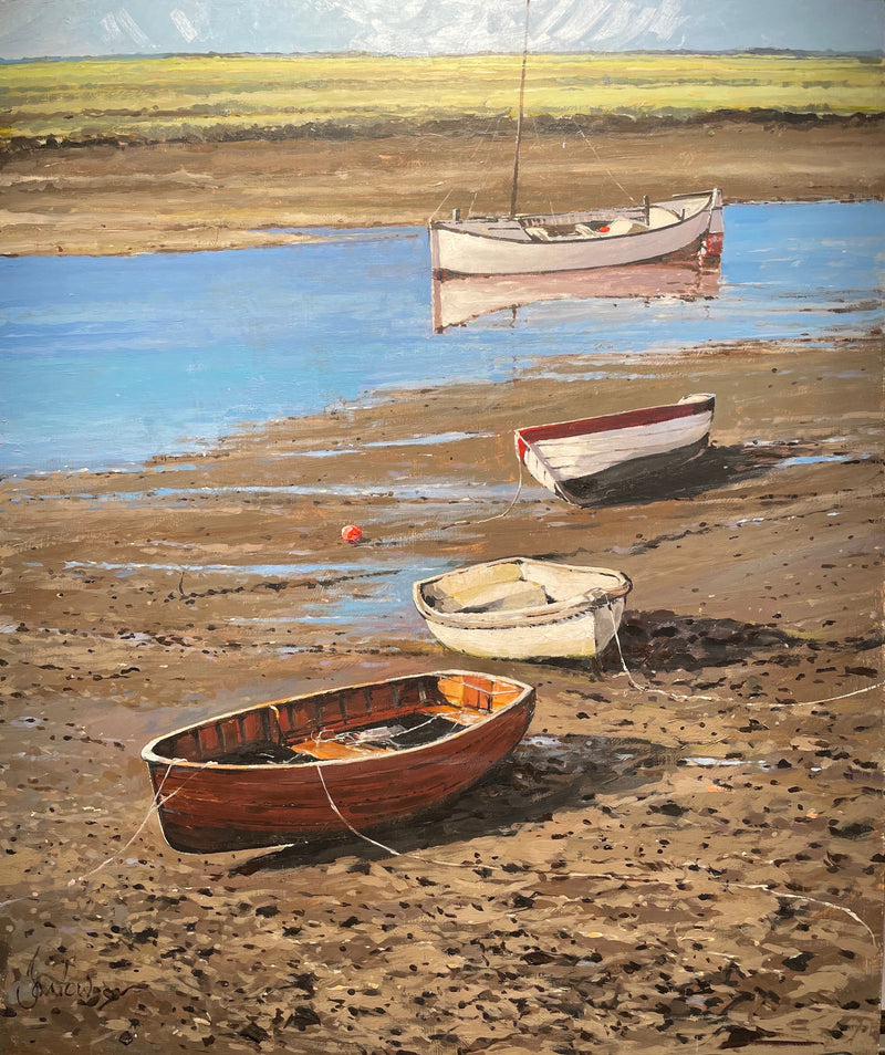 Boats at Burnham Overy Staithe (Incomplete)