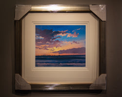 Brancaster Staithe Sunset - Paper 25 x 30cm - Framed