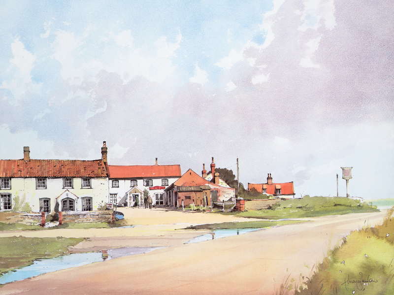 The Dun Cow, Salthouse - Paper 25 x 30cm - Framed