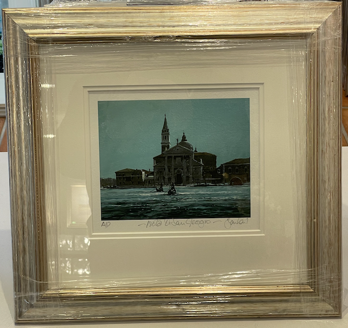 Isola San Giorgio, Moody Sky - Paper 14 x 18cm - Framed